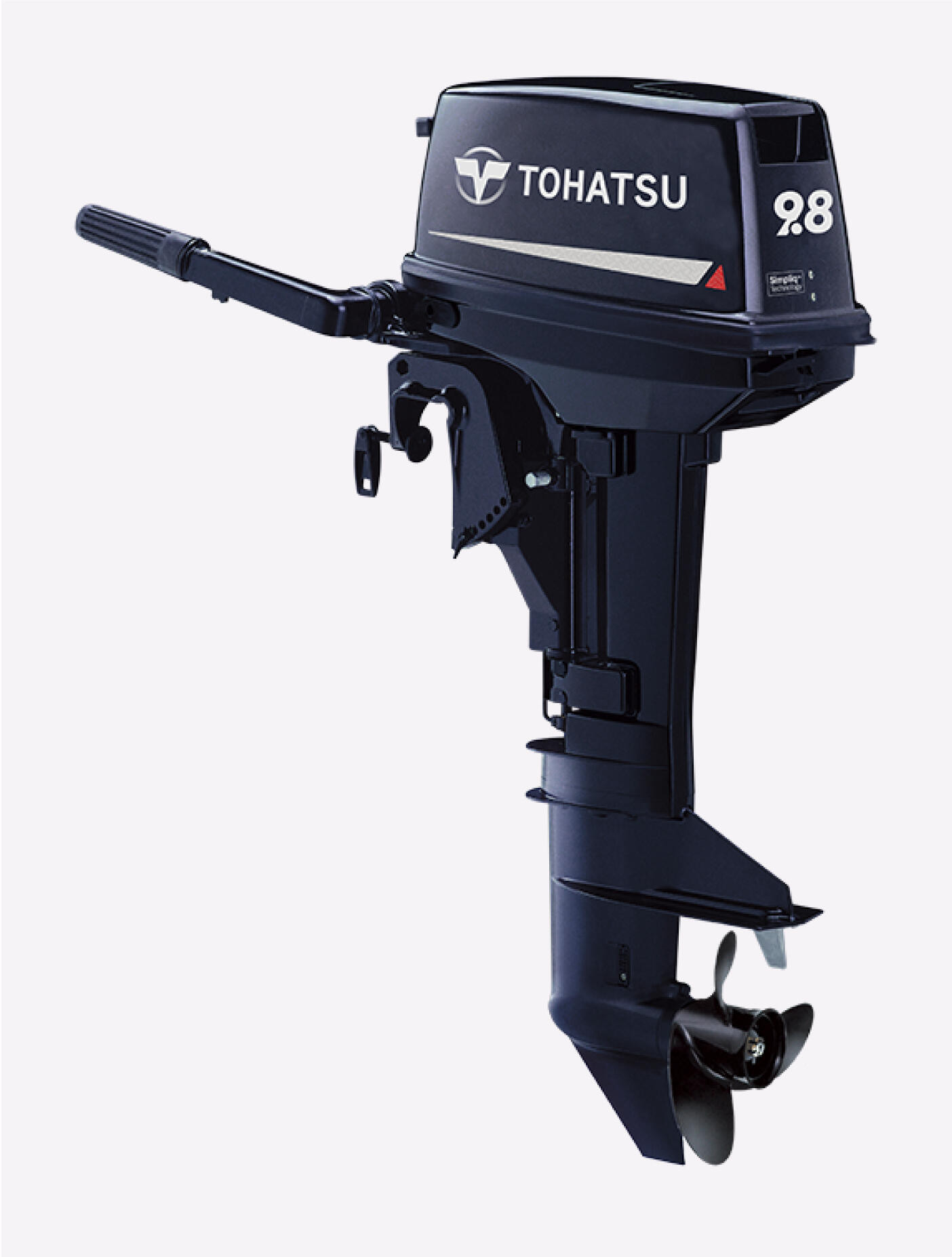 Motor fuera de borda Tohatsu 9.8HP 2 tiempos Mando popero pata larga