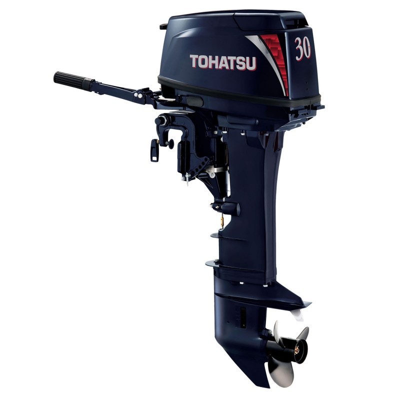 Motor fuera de borda Tohatsu 30HP 2 tiempos Mando popero pata larga