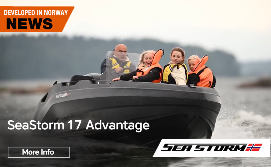 Lancha HDPE Seastorm 17" - 5,18 metros de eslora, Mercury 60HP y Trailer Europeo